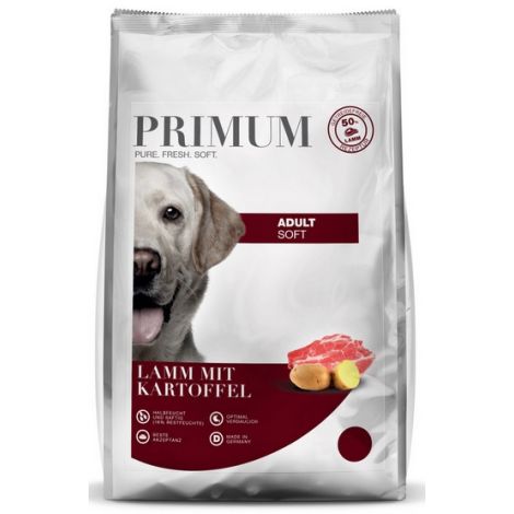 Primum Dog Półwilgotna karma monoproteinowa Adult Soft Lamb jagnięcina i ziemniaki 1,5kg