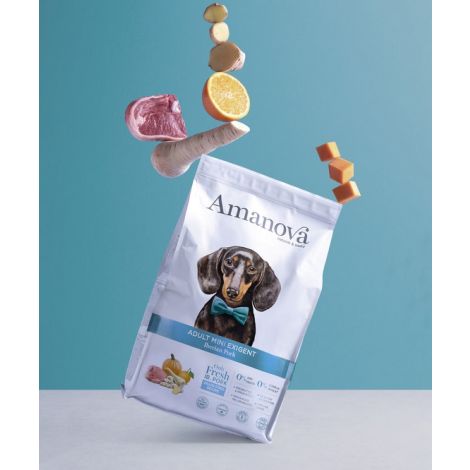 Amanova Dog Adult Mini Exigent Iberian Pork - wieprzowina 2kg - 3