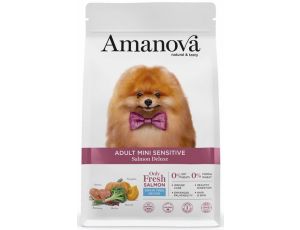 Amanova Dog Adult Mini Sensitive Salmon Deluxe - łosoś 800g