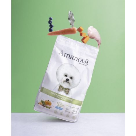 Amanova Dog Adult Mini Digestive Divine Rabbit - królik 7kg - 3