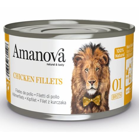 Amanova Kot Chicken Fillets w bulionie puszka 70g