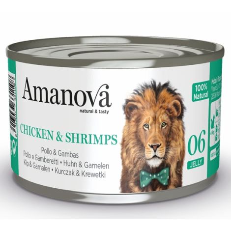 Amanova Kot Chicken & Shrimps w galaretce puszka 70g