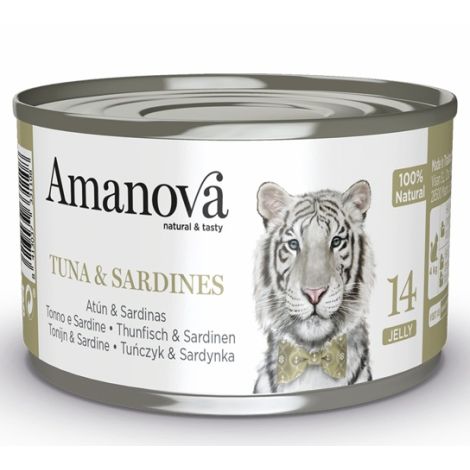 Amanova Kot Tuna & Sardines w galaretce puszka 70g