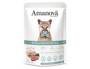 Amanova Kot Brilliant Beef & Chicken saszetka 85g