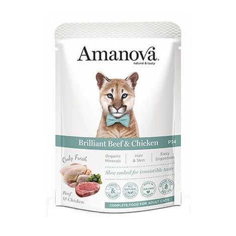 Amanova Kot Brilliant Beef & Chicken saszetka 85g