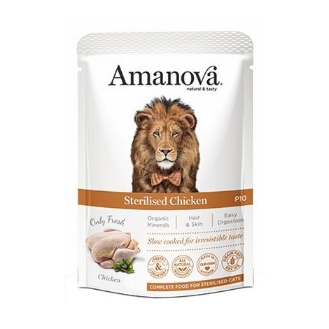 Amanova Kot Sterilised Chicken saszetka 85g