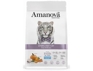 Amanova Cat Sterilised Fish Delicacy - biała ryba 300g