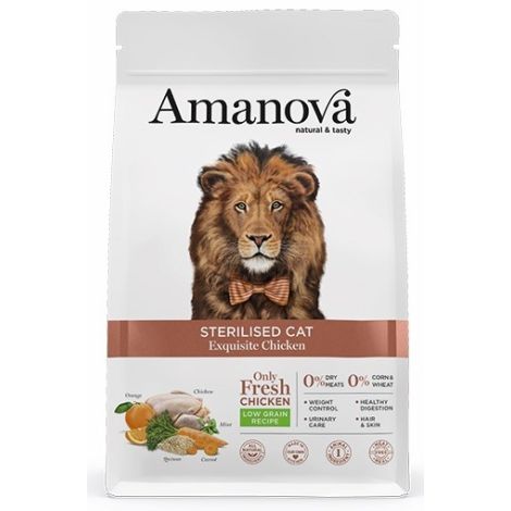 Amanova Kot Sterilised Exquisite Chicken 1,5kg