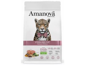 Amanova Cat Sterilised Salmon Deluxe - łosoś 300g