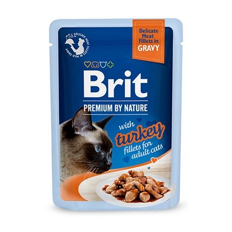 Brit Premium Cat Fillets with Turkey sos saszetka 85g