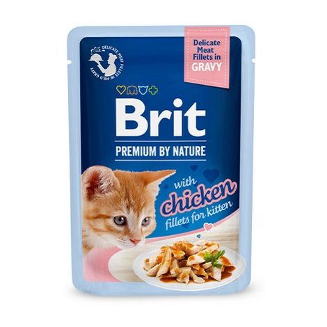 Brit Premium Cat Kitten Fillets with Chicken saszetka 85g