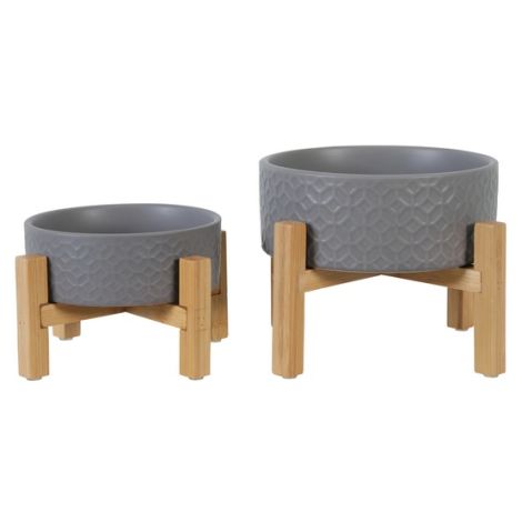 Zolux Miska ceramiczna dla psa Keramo Solo 700ml szara - 2