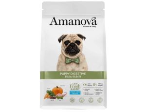 Amanova Dog Puppy Digestive Divine Rabbit - królik 7kg