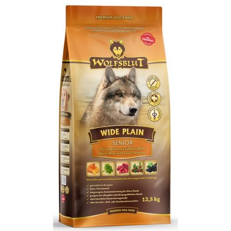Wolfsblut Dog Wide Plain Senior - konina i bataty 12,5kg