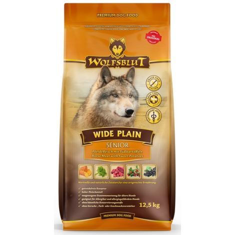 Wolfsblut Dog Wide Plain Senior - konina i bataty 12,5kg - 2