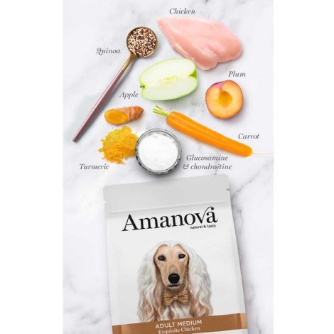 Amanova Dog Adult Medium Exquisite Chicken - kurczak 12kg - 2