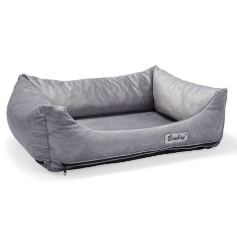 Bimbay Pokrowiec do kanapy zamszowy r.2 - 80x65cm szary - 2