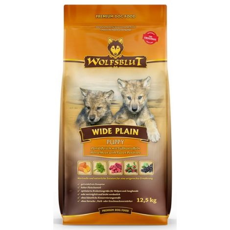 Wolfsblut Dog Wide Plain Puppy - konina i bataty 12,5kg - 2