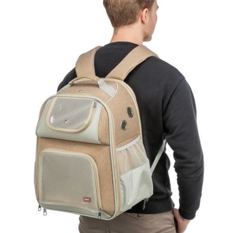 Trixie Plecak Willow do transportu psa 38x25x45cm beżowo-brązowy [TX-28831] - 11