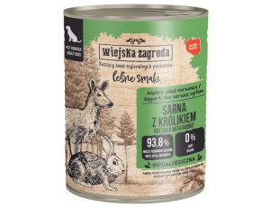 Wiejska Zagroda Leśne Smaki Sarna z królikiem puszka 800g