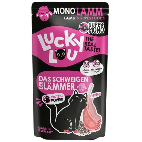 Lucky Lou SuperMono Jagnięcina saszetka 125g - 2