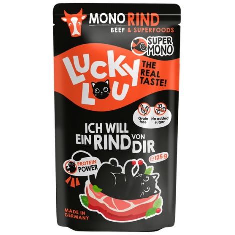 Lucky Lou SuperMono Wołowina saszetka 125g - 2