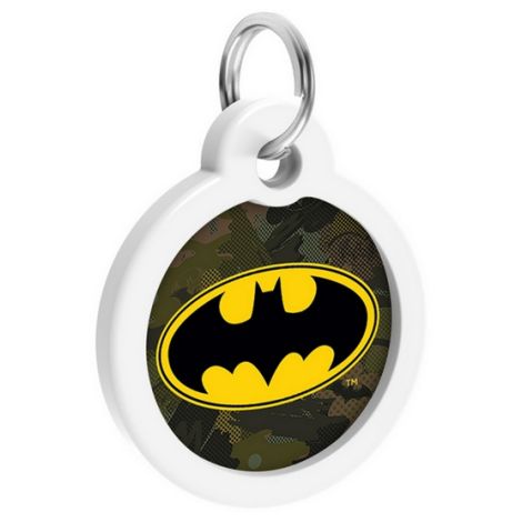 Collar WauDog Smart ID Zawieszka z QR-paszportem okrągła 3cm batman zielony - 4