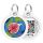 Collar WauDog Smart ID Zawieszka z QR-paszportem okrągła 3cm figa