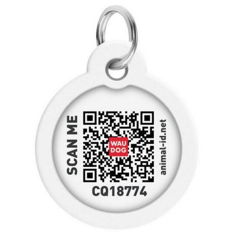Collar WauDog Smart ID Zawieszka z QR-paszportem okrągła 3cm futrzane potwory - 3