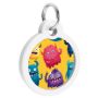 Collar WauDog Smart ID Zawieszka z QR-paszportem okrągła 3cm futrzane potwory - 4