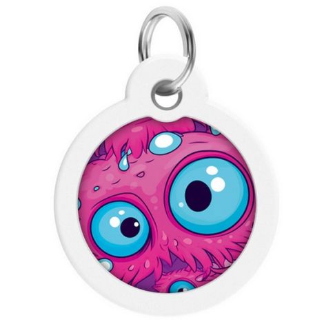 Collar WauDog Smart ID Zawieszka z QR-paszportem okrągła 3cm oko potwora - 2