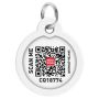 Collar WauDog Smart ID Zawieszka z QR-paszportem okrągła 3cm oko potwora - 3