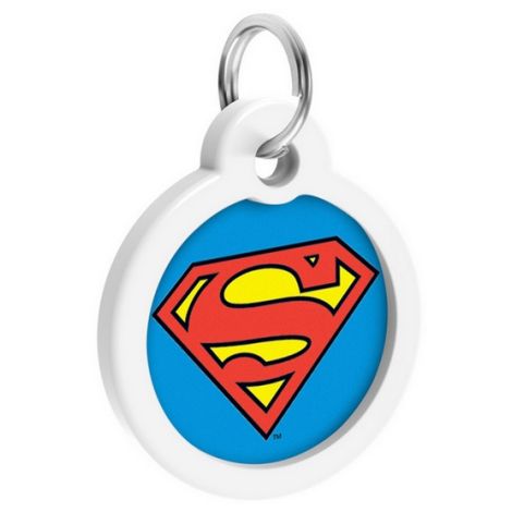 Collar WauDog Smart ID Zawieszka z QR-paszportem okrągła 3cm superman bohater - 4