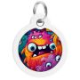 Collar WauDog Smart ID Zawieszka z QR-paszportem okrągła 3cm zębate potwory - 2