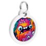 Collar WauDog Smart ID Zawieszka z QR-paszportem okrągła 3cm zębate potwory - 4