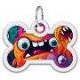 Collar WauDog Smart ID Zawieszka z QR-paszportem kość 4x3cm zębate potwory - 2
