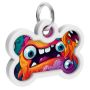 Collar WauDog Smart ID Zawieszka z QR-paszportem kość 4x3cm zębate potwory - 4