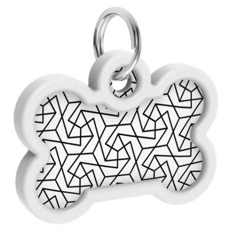 Collar WauDog Smart ID Zawieszka z QR-paszportem kość 4x3cm geometria - 4