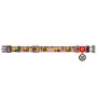 Collar WauDog Nylon Obroża nylonowa z QR-paszportem, plastikowy fastex, wzór AWOKADO NA RÓŻU, S 15mm/25-35cm - 2