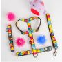Collar WauDog Nylon Obroża nylonowa z QR-paszportem, plastikowy fastex, wzór FUTRZANE POTWORY, M 20mm/28-40cm - 5