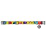 Collar WauDog Nylon Obroża nylonowa z QR-paszportem, plastikowy fastex, wzór FUTRZANE POTWORY, L 25mm/33-49cm - 2