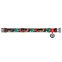 Collar WauDog Nylon Obroża nylonowa z QR-paszportem, plastikowy fastex, wzór ZĘBATE POTWORY, M 20mm/28-40cm - 2