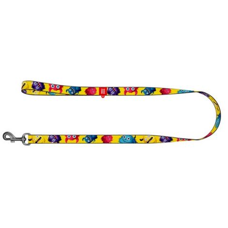 Collar WauDog Nylon Smycz nylonowa S 15mm/200cm, wzór FUTRZANE POTWORY - 2