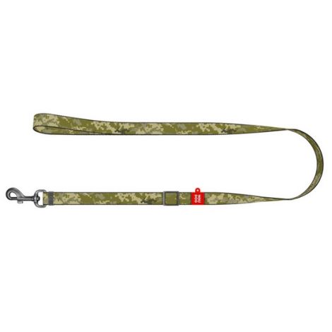 Collar WauDog Nylon Smycz nylonowa regulowana S 15mm/152-183cm, wzór MILITARY - 2