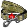 Collar WauDog Nylon Smycz nylonowa regulowana S 15mm/152-183cm, wzór MILITARY