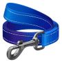 Collar WauDog Nylon Mono Smycz nylonowa odblaskowa L-XXL 25mm/200cm niebieska