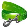 Collar WauDog Nylon Mono Smycz nylonowa odblaskowa M 20mm/200cm jasnozielona