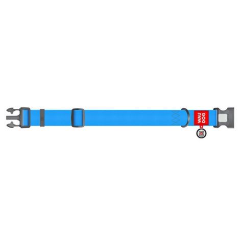 Collar Waterproof Obroża wodoodporna z QR-paszportem, plastikowy fastex, XXL 35mm/46-70cm niebieska - 2