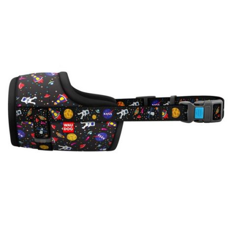 Collar WauDog Nylon Kaganiec, plastikowy fastex, wzór NASA, rozmiar 1 [14-20cm] - 2