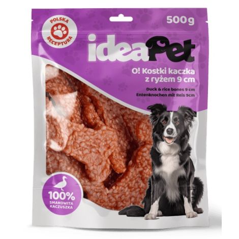 IdeaPet Kostki z kaczką i ryżem 9cm 500g - 2